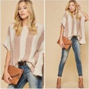 ANDRE BY UNIT Cap sleeve poncho